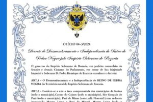 Decreto de Desmembramento e Independência do Reino de Pedra Negra pelo Império Soberano de Rozaria (Ofício 04-3/2024)